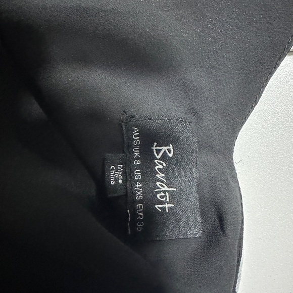 Bardot Hibiscus Slip Dress in Black - Picture 3 of 3